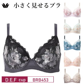 25%OFF ワコール wacoal 小さく見せるブラ レーシィ 着やせ効果 3/4カップ ブラジャー（D・E・Fカップ） BRB453 glm 3wY 1101_wa
