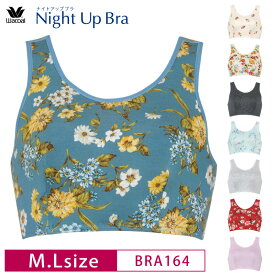 25%OFF ワコール Wacoal ナイトアップブラ Night Up Bra おやすみブラ 夜用ブラ ナイトブラ バストケア 下垂防止 ノンワイヤーブラ (M・Lサイズ) BRA164 3wY