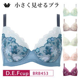 25%OFF ワコール wacoal 小さく見せるブラ レーシィ 着やせ効果 3/4カップ ブラジャー（D・E・Fカップ） BRB453 glm