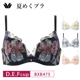 25%OFF ワコール Wacoal 夏めくブラ 3/4カップブラジャー 下着 レディース 女性 D・E・Fカップ BXB475 3wY glm