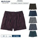 25%OFF ワコール メンズ　 BROS ブロス 天然由来の、なめらかさ。 トランクス 前開き・ノーマル丈 M・Lサイズ GT7802 3bY