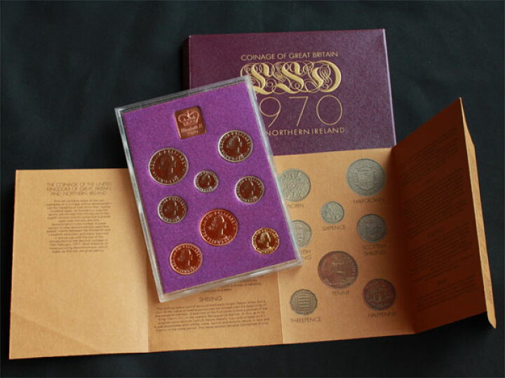 楽天市場】1970年 Proof 8枚Set 最終発行年 イギリス ロイヤルミント 