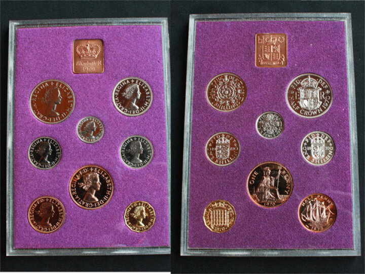 楽天市場】1970年 Proof 8枚Set 最終発行年 イギリス ロイヤルミント 