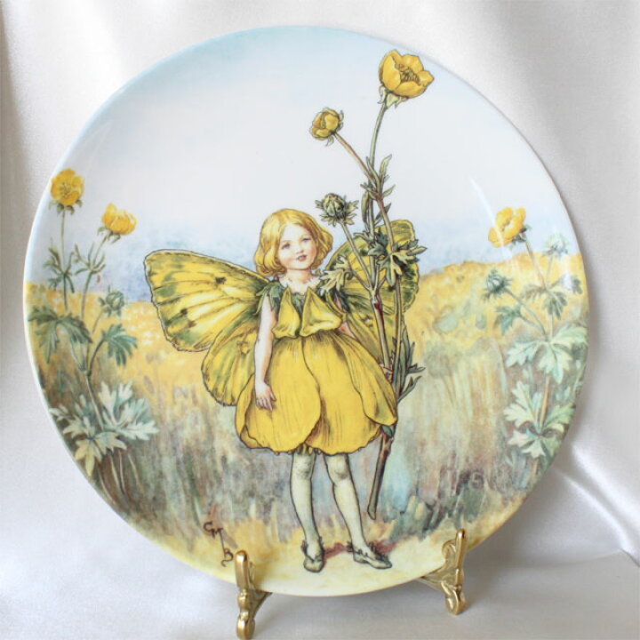 楽天市場 1996年 Wedgwood バターカップ フェアリー Buttercup Fairy 花の妖精が可愛らしいフラワー フェアリー 絵皿 シシリー メアリー バーカー イギリス ウォールプレート ウェッジウッド 飾り皿 プレゼント ギフト Smtb F 中古 送料無料 02p05oct15