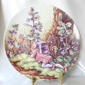 1996年 Wedgwood グランド アイビー フェアリー Ground ivy カキドオシ 花の妖精が可愛らしいフラワー フェアリー 絵皿 シシリー メアリー バーカー イギリス ウォールプレート ウェッジウッド 飾り皿 プレゼント ギフト