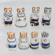 セーラー　衣装　サッカー イギリス 作家作品 ハンドメイド シンブル 指貫き キジトラ 茶トラ メリーフィ…