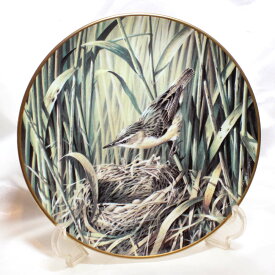 RSPB 100周年 セージワーブラー sedge warbler スゲヨシキリ 25,000枚 限定発行 ウェッジウッド WEDGWOOD イギリス 絵皿 ウォール プレート 飾り皿 プレゼント ギフト 【中古】 【送料無料】