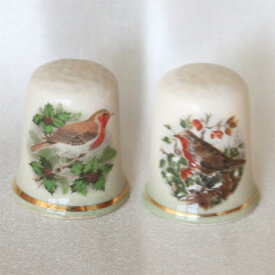 赤い鳥ロビン イギリスの名窯　パリシー PALISSY シンブル 指貫き ソーイング キルト パッチワーク コレクション アイテム 誕生日 ギフト プレゼント ヴィンテージ 【中古】 02P09Jan16 03P23Jan16