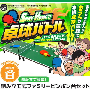 【365日出荷】組み立て式ファミリーミニピンポン台セット ステイホームで卓球バトル 卓球セット 卓球 組み立て簡単! ミニ ピンポン台 セット おうちで卓球 スポーツ玩具 家庭用ミニピンポ