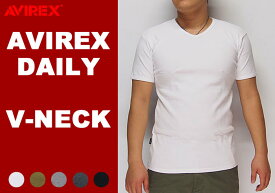 AVIREX[アヴィレックス] デイリー 無地 半袖 Vネック Tシャツ/6143501