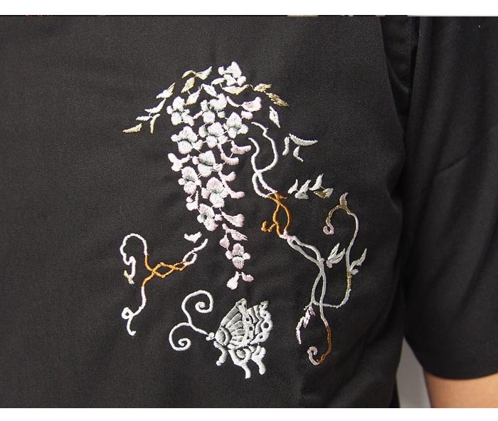 楽天市場】CHIKIRIYA[ちきりや] 藤兎 刺繍 和柄半袖シャツ/CKR-04/送料 