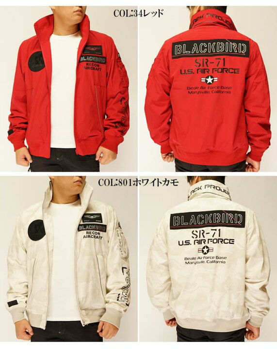 楽天市場】AVIREX[アヴィレックス] BLACKBIRD STAND ZIP JKT ブラック 