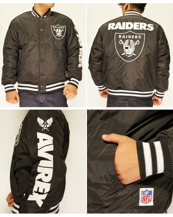 楽天市場】AVIREX アヴィレックス スタジアム ジャンパー RAIDERS 