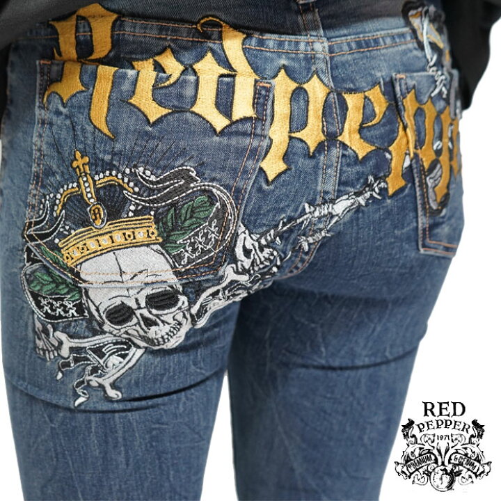 楽天市場】RED PEPPER レッドペッパー レディース デニム ジーンズ 