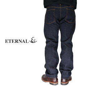 ETERNAL エターナル ジーンズ オレンジセルビッチ 5ポケット ストレート デニム ワンウォッシュ 岡山 児島 日本製 811-12 送料無料【エターナルから新作デニムが登場!!】