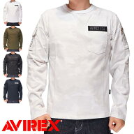 AVIREX アヴィレックス アビレックス 長袖 Tシャツ ファティーグ クルーネック ロンT メンズ 783-1930005…
