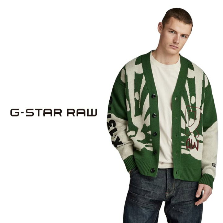 楽天市場】ジースター ロウ G-STAR RAW ニット カーディガン メンズ 