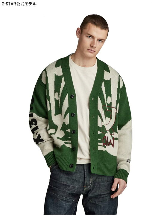 楽天市場】ジースター ロウ G-STAR RAW ニット カーディガン メンズ 