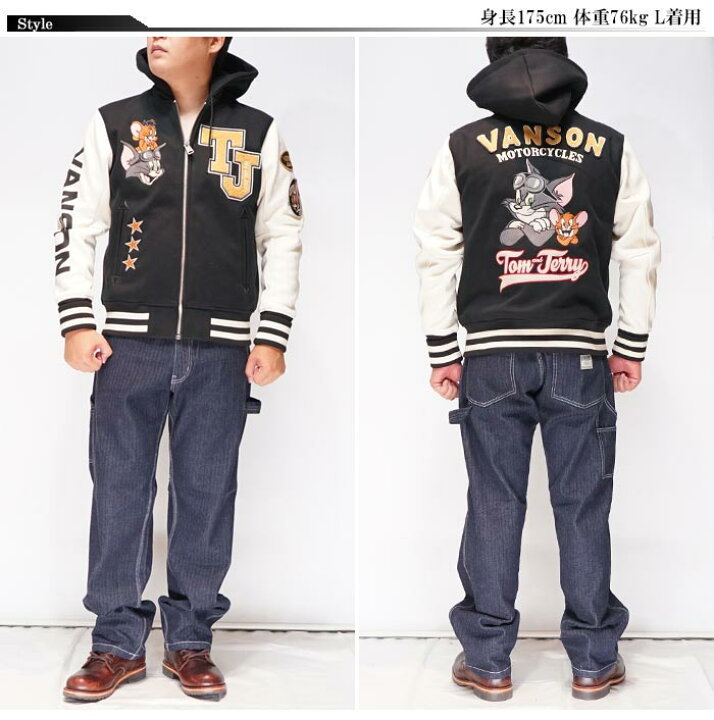 楽天市場】VANSON バンソン トムとジェリー コラボ ボンディング 