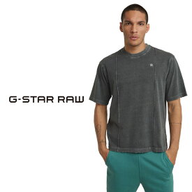 ジースター ロウ G-STAR RAW Tシャツ 半袖 メンズ OVERDYED DESTROYED BOXY T-SHIRT D24631-C756 送料無料