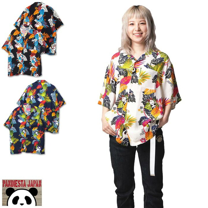 楽天市場】パンディエスタ PANDIESTA シャツ 半袖 パンダ アロハ 
