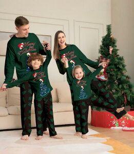 親子ペアパジャマ クリスマスパジャマ ルームウェア クリスマス衣装  パジャマクリスマスパジャマ パジャマ カップル メンズ/レディースルームウェア ベビー 子供 ママ パパ 家族お揃い
