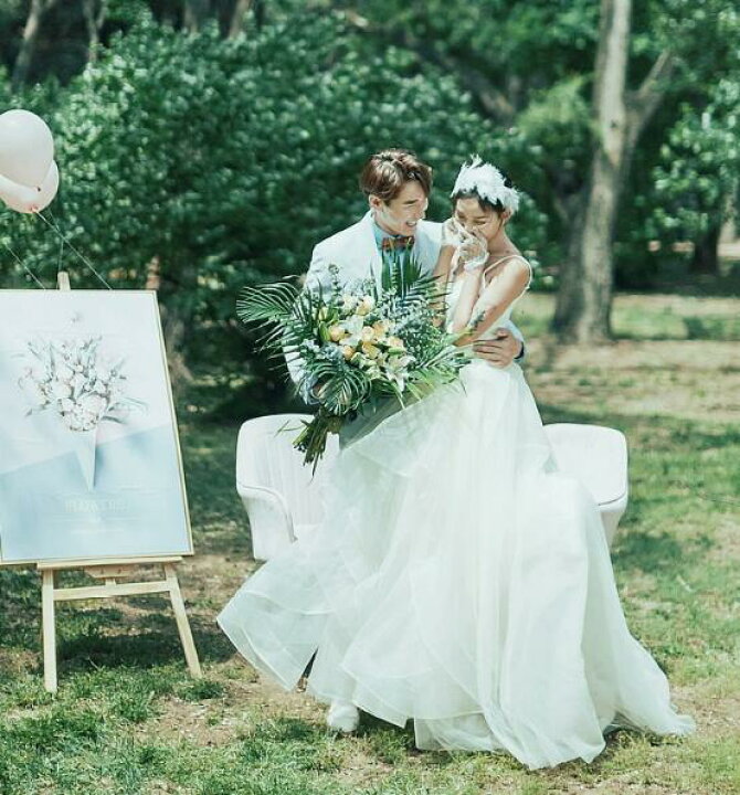 楽天市場】花嫁ドレス ウェディングドレス 可愛い シンプル 結婚式 