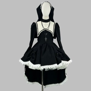 ハロウィン コスプレ シスターメイドコスプレ衣装 レディース ロング丈 メイド 仮装 衣装 長袖 燕尾服 ワンピース 女性 かわいい ハロウィンコスプレ レディース 大人 ハロウィン仮装 コス
