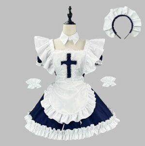 ハロウィン コスプレ メイドコスプレ衣装 レディース ロング丈 メイド 仮装 衣装 半袖 ワンピース 女性 かわいい ハロウィンコスプレ男ウケ 大きいサイズ レディース 大人 ハロウィン仮装