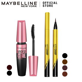 マスカラ 【メイベリン 公式】 ハイパーカール × メイベリン ハイパーシャープ ライナー R アイライナー リキッド ウォータープルーフ 描きやすい にじみにくい 高発色 maybelline 送料無料