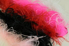 オーストリッチモール　1.8m　羽根　 フェザー　マラボー　ダチョウの羽根　イベント　舞台衣装　装飾　コスプレ　ハロウィン　クリスマス