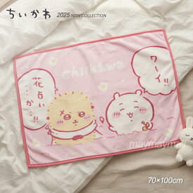 ＼クーポンあり！スーパーSALE開催中／ ちいかわ ひざ掛け ブランケット 2025 ラッコ マイヤー 70×100cm かわいい ふわふわ 暖かい ベビーケット お昼寝 洗える 冬 車 膝掛け 保育園 毛布 子ども 子供 防寒 chiikawa ベビー毛布 送料無料