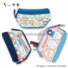 ＼クーポンあり！スーパーSALE開催中／ ちいかわ ポーチ クリアポーチ デニムポーチ 小物入れ 化粧ポーチ 筆箱 マチつき 口金 ハチワレ うさぎ モモンガ 古本屋 chiikawa 女の子 新学期 プレゼント ペン入れ コスメポーチ 事務 mitte