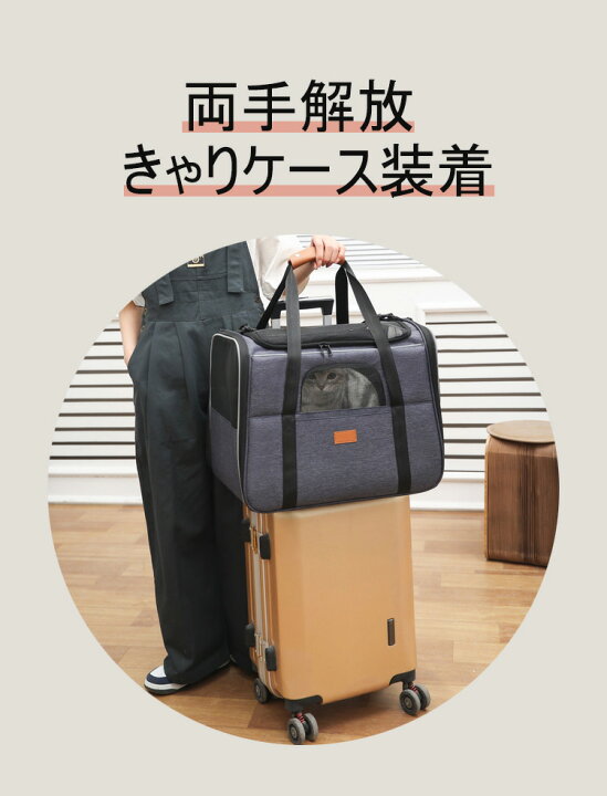 楽天市場】Morpilot ペットキャリー ペットバッグ 4way ショルダー 中 