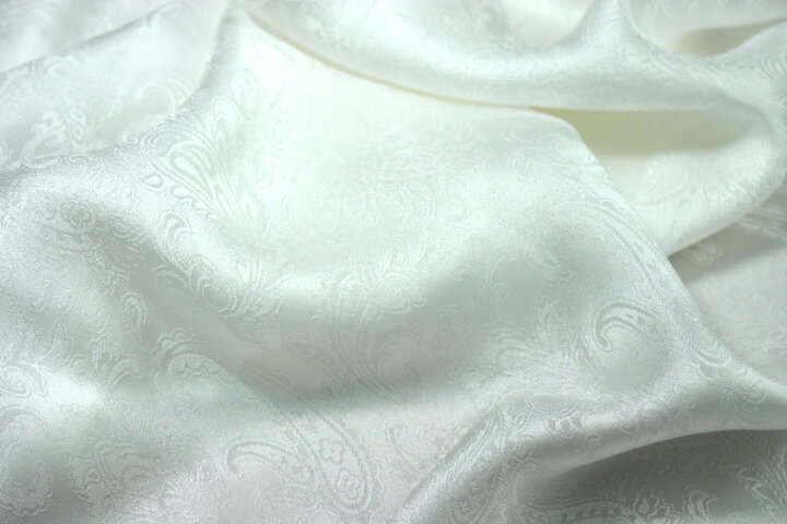 楽天市場】手作りマスク用のシルクサテン(ペイズリー織柄)白生地「抗菌  