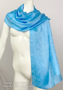 o^WOタ߂VNOXJ[tVNTe/yCY[Dsize 45cm×150cm唻OXJ[tDJ[:XJCu[/s{O̓{/silk100%GR/Mtg