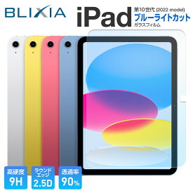 10%OFF！6/11まで！【BLIXIA】iPad 第10世代 10.9インチ 9H ブルーライトカットガラス保護フィルム Apple 保護シート 破損防止 液晶保護 アイパッド ブリシア