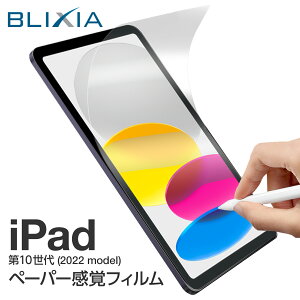 5%OFF!10/24 20:00〜10/27まで!【BLIXIA】iPad 第10世代 10.9インチ ペーパー感覚フィルム Apple 書き心地 なめらか 保護シート 破損防止 液晶保護 アイパッド ブリシア