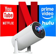 ★4/18限定値下⇒5999円★プロジェクター 小型 Android TV搭載・270°回転 20000LM 1080P 4K対応 270°回…