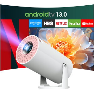 yŐVAndroid TV 13.0ځ270°]zvWFN^[ 20000LM V䓊e 1080P WIFI6 `␳ 4KΉ Bluetooth5.3 ^ z[vWFN^[ ƒp X^ȟ^ HiFi Ze 50%Y[ IOS