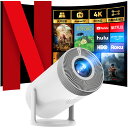 ★11/10迄限定301円OFF&P10倍★プロジェクター 小型 Android TV搭載・270°回転 20000LM 1080P 4K対応 270°回転 天井…