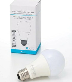 【+Style(プラススタイル)のスマート電球】 電球色 昼白色 LED 60W相当 E26 エコードット グーグルホーム LED電球 電球 LED LEDライト 照明 google アレクサ ライト ランプ 明るい エコ 省エネ 節約 リビング ダイニング おしゃれ 温白色 スマホ対応 調光調色 プラススタイル