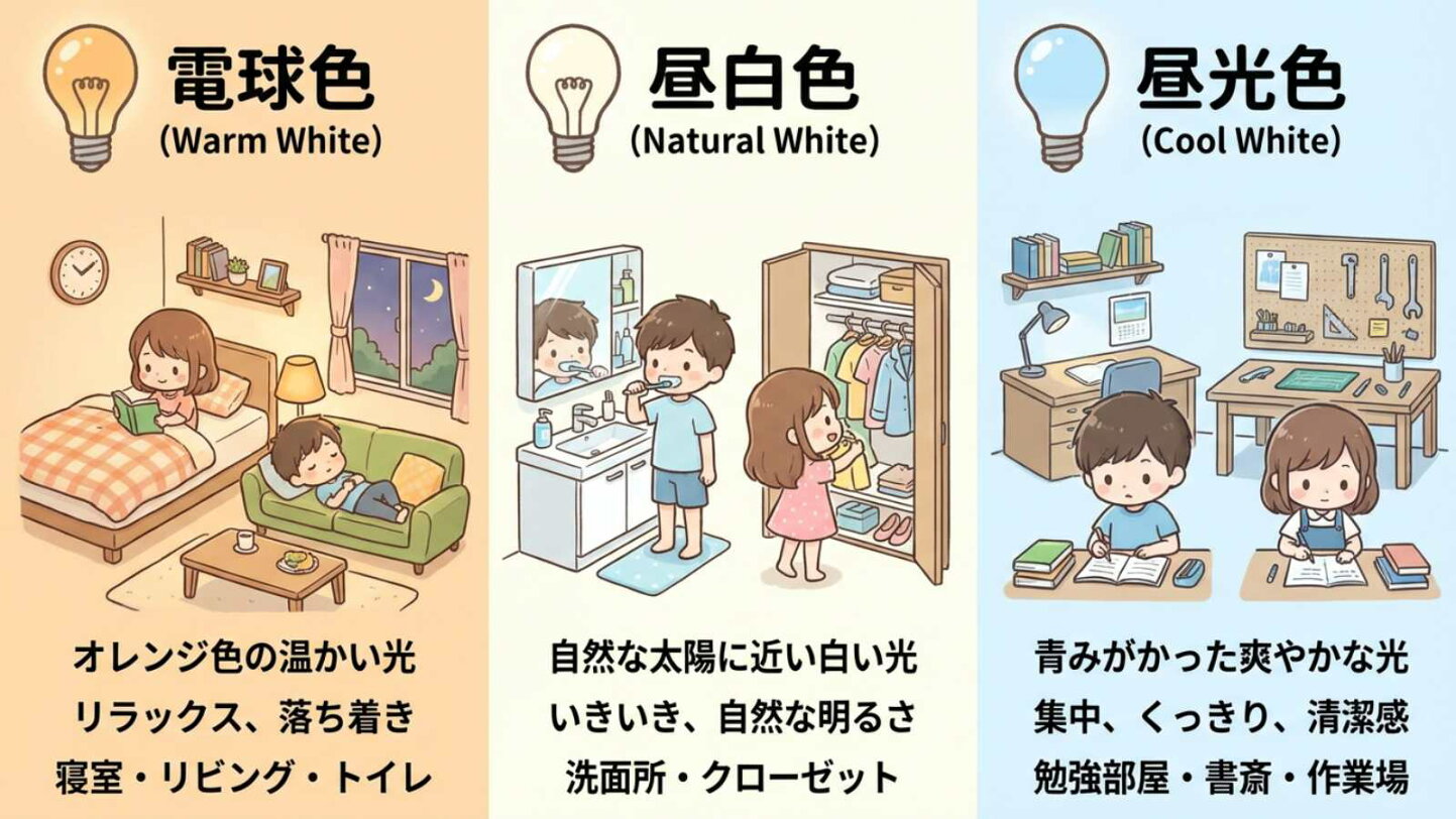 昼光色 と 昼 白色 の 違い