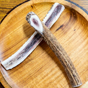 鹿角半割長さ約11センチ1本 令和7年1月獲れ!【送料無料】半割 長さ約11センチ1本ペット犬用 鹿の角 鹿のツノ シカの角 天然鹿肉 無添加 最高級品質 ドッグフード ペットフード 犬おやつ 犬