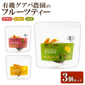 有機グアバ農園のフルーツティー3個セット 敬老の日 ギフト 2000円 お茶 プチギフト 送料無料 フルーツティー ドライフルーツ ピール 国産 ティーバッグ 健康茶 ノンカフェイン 3 種類 2000円 ポッキリ プレゼント 内祝い お祝い ご自宅用 記念日 お取り寄せ 贈答 お返し