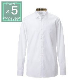 バーバリー BURBERRY 長袖レギュラーカラーシャツ ホワイト メンズ 8071465 white M CASUAL SHIRTS【返品送料無料】【ラッピング無料】[2024SS]