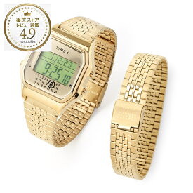 エムエム 6 メゾンマルジェラ MM6 Maison Margiela 腕時計 ゴールド メンズ レディース twg067500qy gold MM6 × Timex T80 タイメックス コラボ 腕時計 デジタル ウォッチ 3気圧防水 ナンバリングロゴ【返品送料無料】