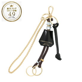 クリスチャン ヴィラ CHRISTIAN VILLA キーリング バッグチャームMIX ブラック レディース 6391 nero【返品送料無料】[2025AW]
