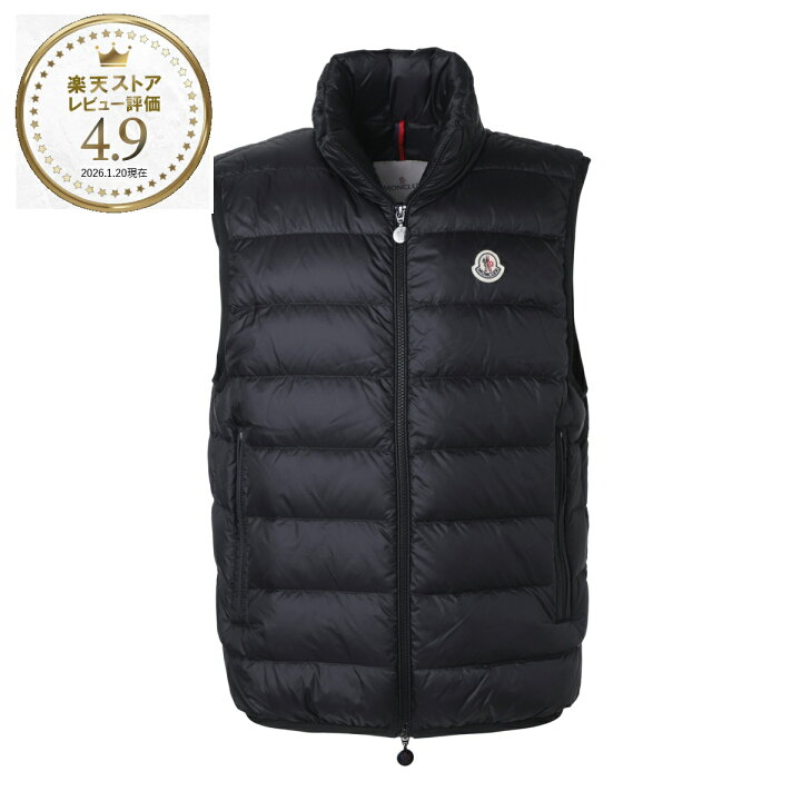 MONCLER ブラック ダウンベスト モンクレール MONCLER ダウンジャケット コート コントリン ダウンベスト ブラック メンズ MONCLER 1A00136 54A81 999  （BLACK） - ファッション通販 d fashion