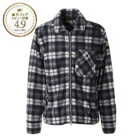 【アウトレット】モンクレール MONCLER シャツジャケット ブルー メンズ 2f00019 89b55 f90 LONG SLEEVE TARTAN SHIRT【返品送料無料】